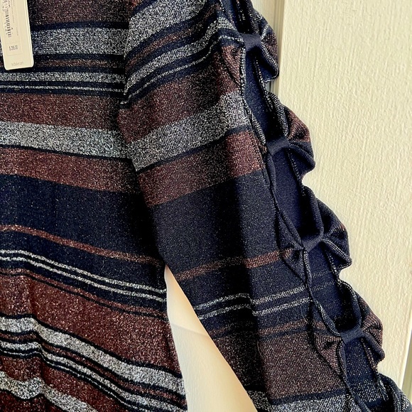 Ted Baker London - Lurex stripe bow detail dress NWT - Picture 2 of 5